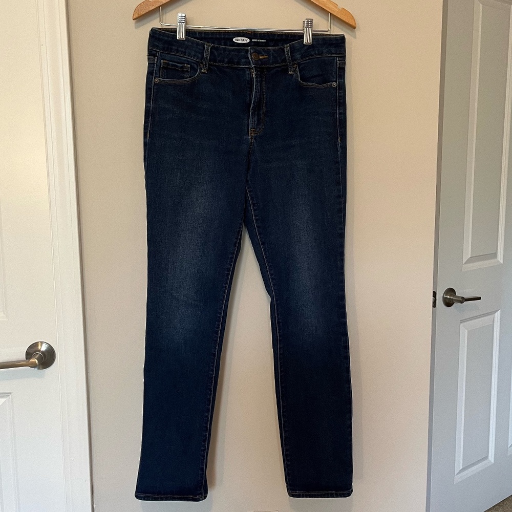 Old Navy Power Straight Jeans, Size 10